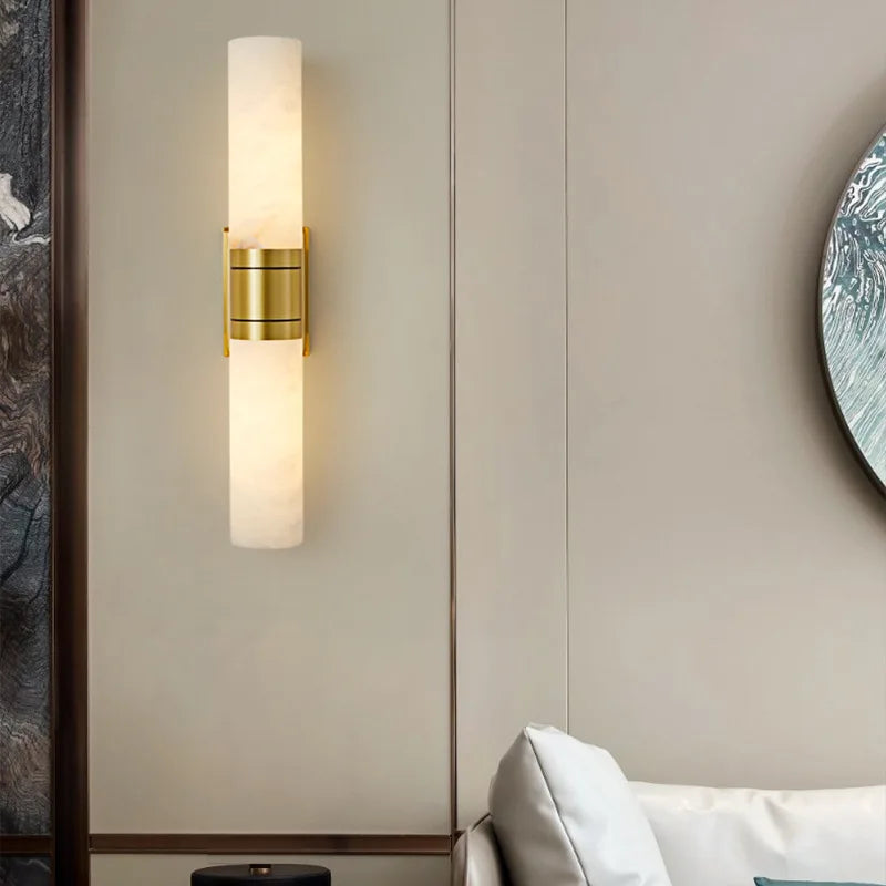 Isabel | Marble and Copper Wall Light