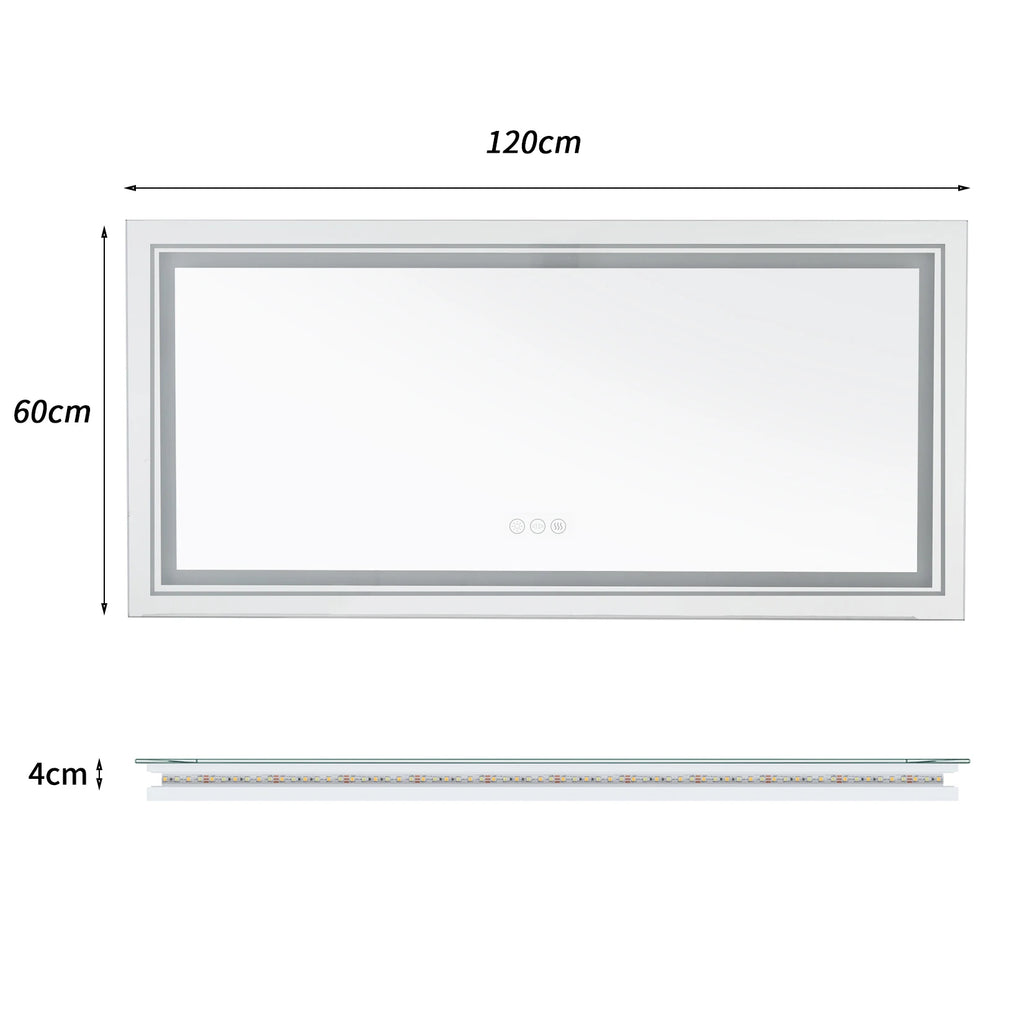 Ingrid | Front & Backlit LED Bathroom Mirror