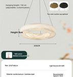 Phoebe | Alabaster Round Chandelier