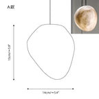 Séraphine | Alabaster Staircase Pendant Light