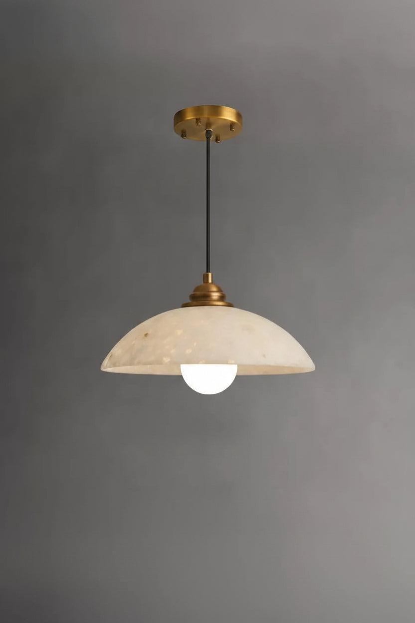 Donatella | Black Spliced Marble Pendant