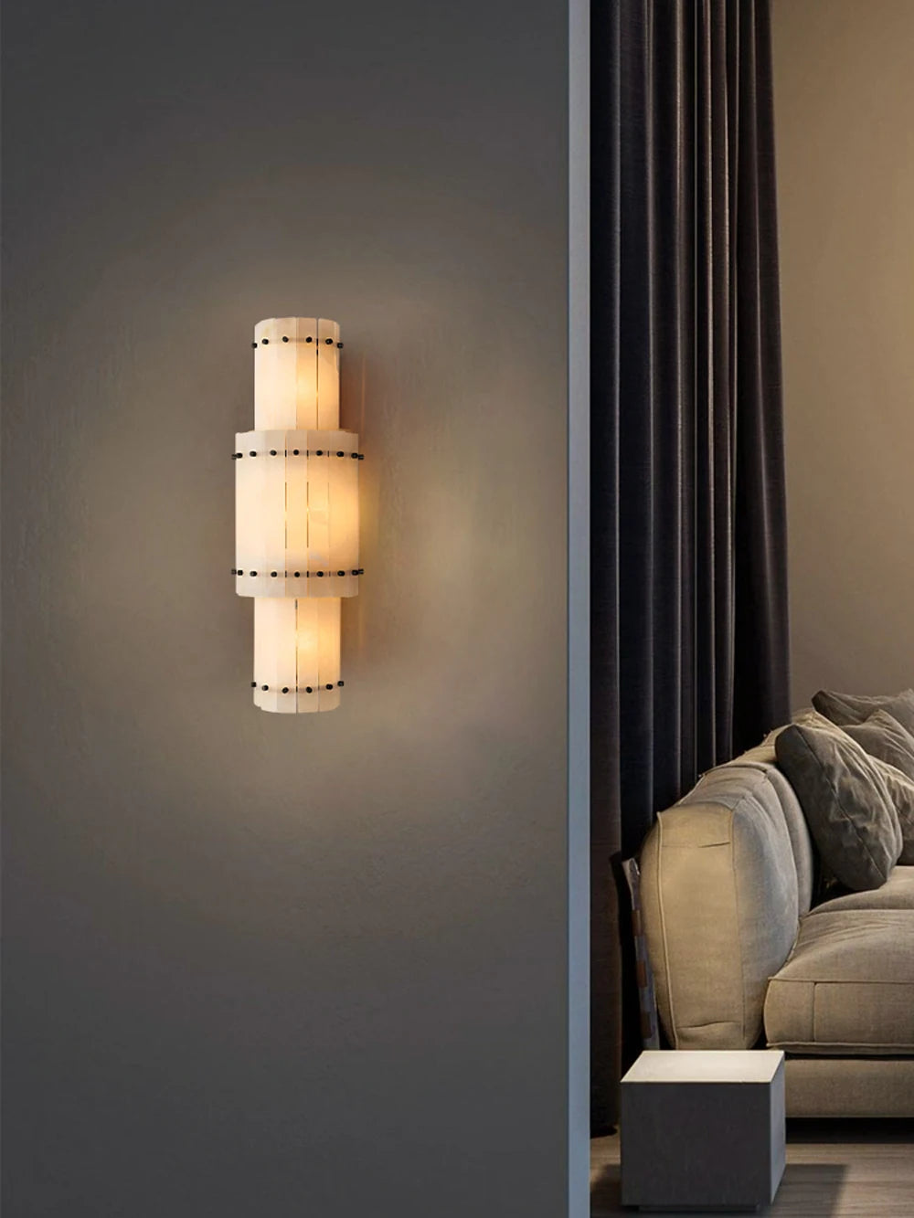 Lumière | Natural Alabaster Linear Chandelier