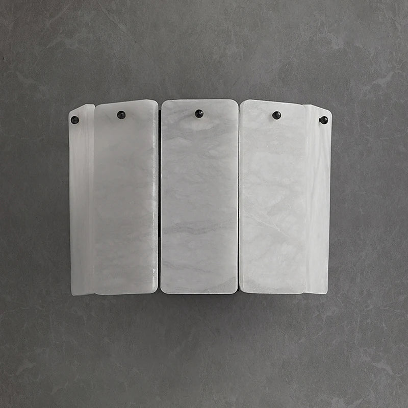 Livia | Alabaster and Gold Copper Wall Light