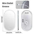 Liv | Frameless Backlit Oval LED Bathroom Mirror