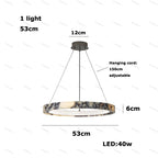 Talia | Marble LED Ceiling Chandelier