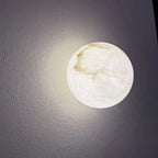 Rhea | Round Natural Marble Wall Lamp