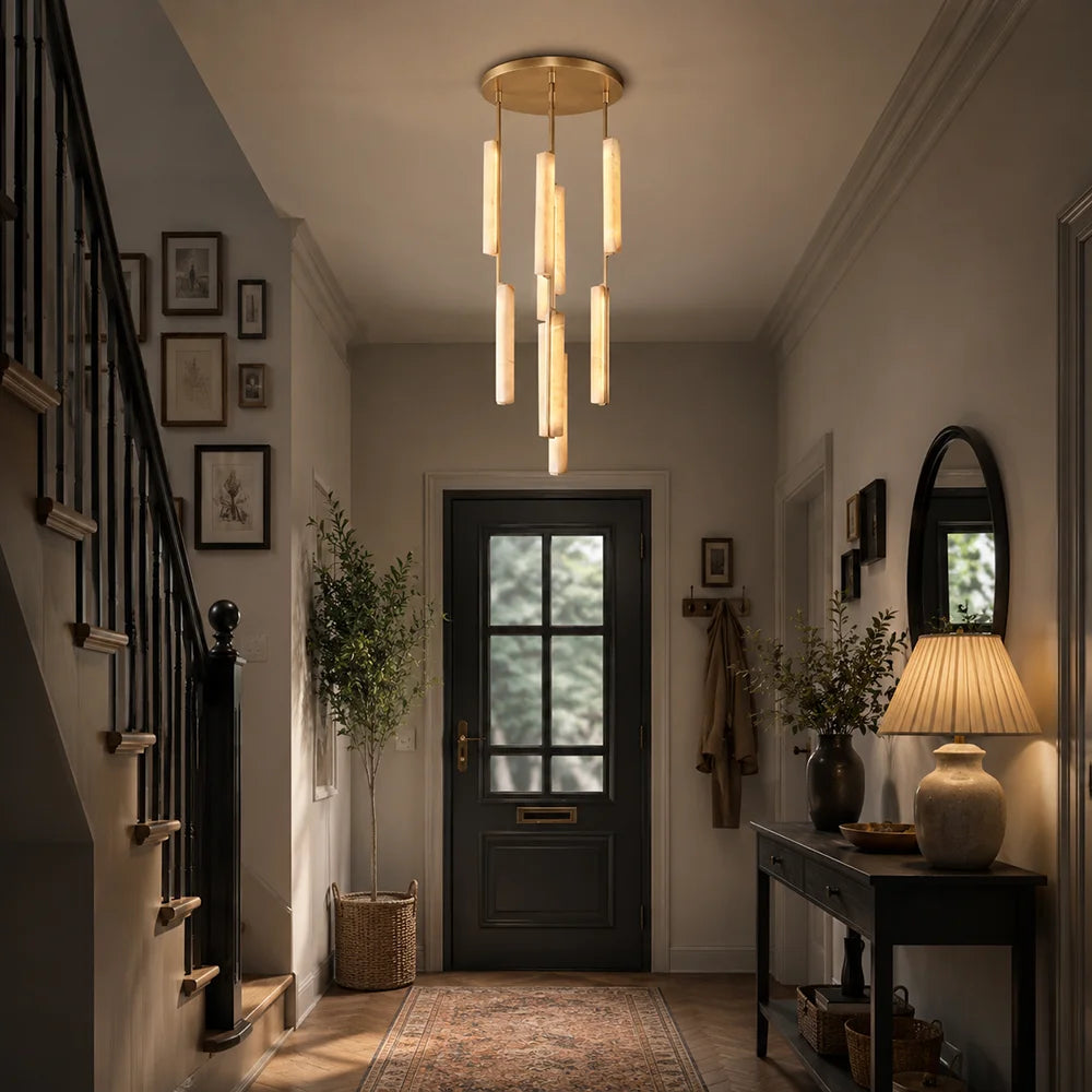 Blanche | Linear Alabaster Pendant Chandelier