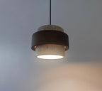 Njord | Wood & Travertine LED Pendant Light