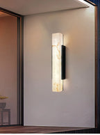 Cian | Marble-Effect Outdoor Wall Light