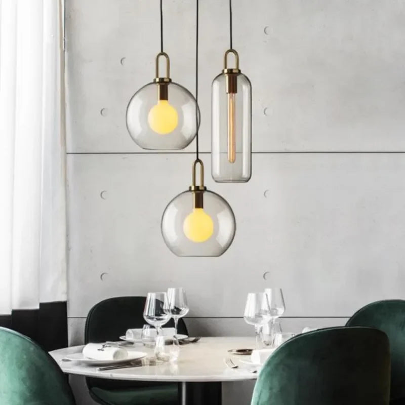 Regina | Industrial Glass Pendant
