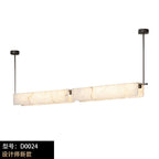 Ersilia | Rectangular Alabaster Linear Chandelier