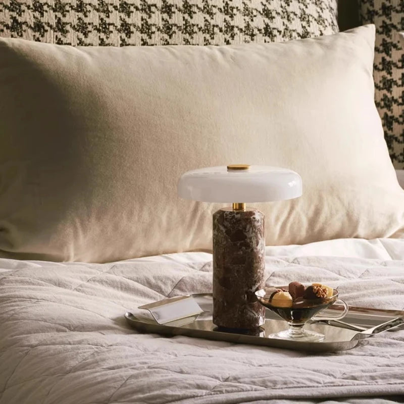 Hermes | Portable Marble LED Table Lamp