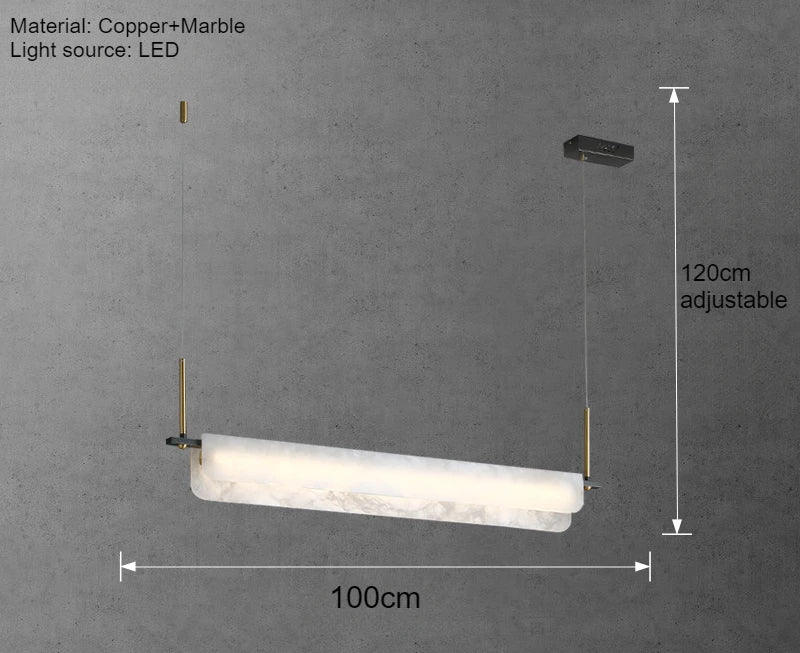 Matilde | Marble Linear Dining Pendant