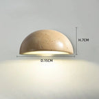 Medialuna | Semi-Circle Travertine Bedside Wall Lamp