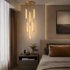 Blanche | Linear Alabaster Pendant Chandelier