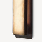 Melina | Tall Marble and Copper Wall Light