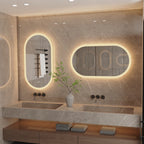 Liv | Frameless Backlit Oval LED Bathroom Mirror