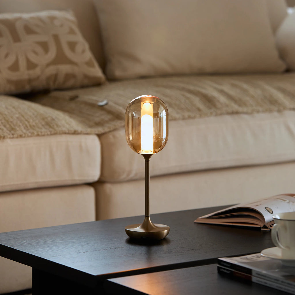 Antonia | Cordless Glass Table Lamp