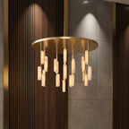 Blanche | Linear Alabaster Pendant Chandelier