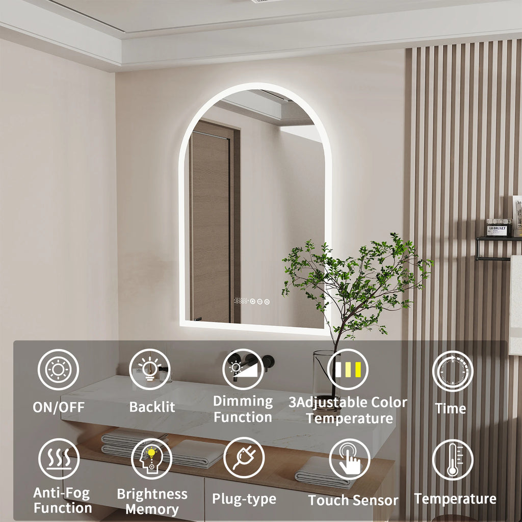 Solveig | Smart Arched LED Bathroom Mirror