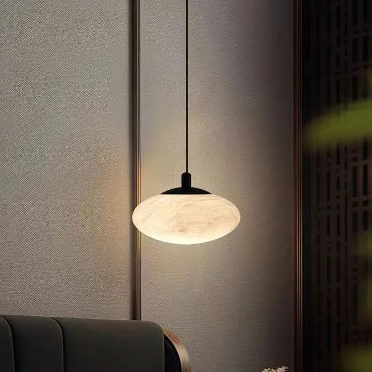 Delfina | Alabaster Bedside Pendant Light