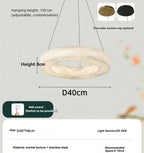 Phoebe | Alabaster Round Chandelier