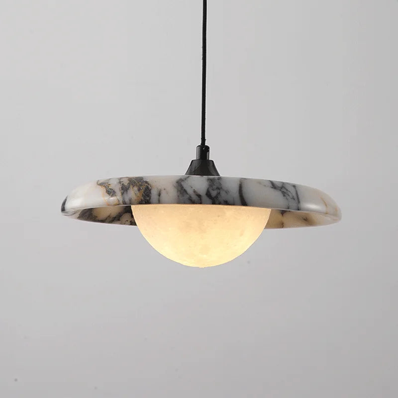 Carlotta | Round Marble Pendant Light