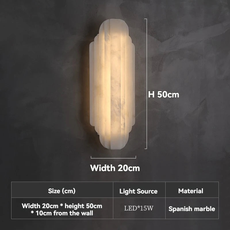 Theia | Alabaster Wall Lamp