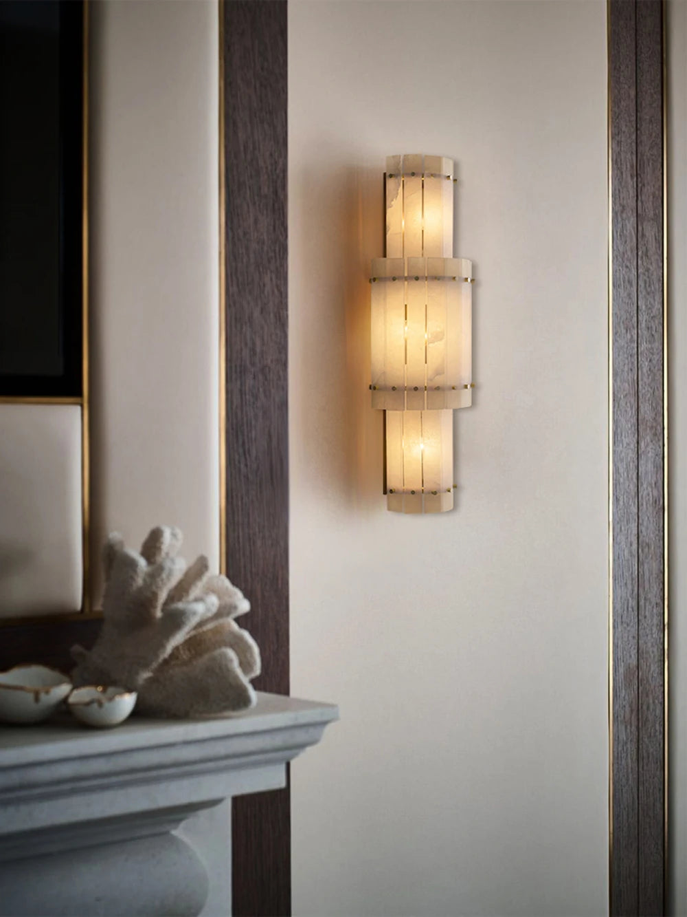 Lumière | Natural Alabaster Linear Chandelier