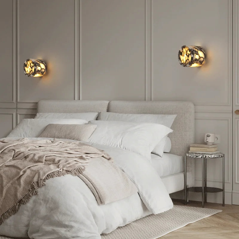 Margarida | Cylindrical Marble Wall Sconce