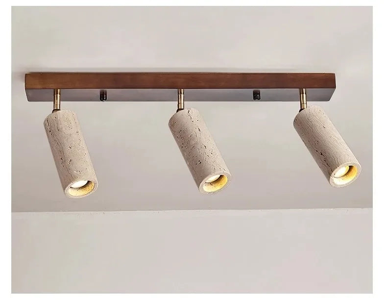 Cueva | Travertine Multi-Head Ceiling Spotlight