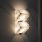 Hestia | Alabaster & Copper Bedside Sconce