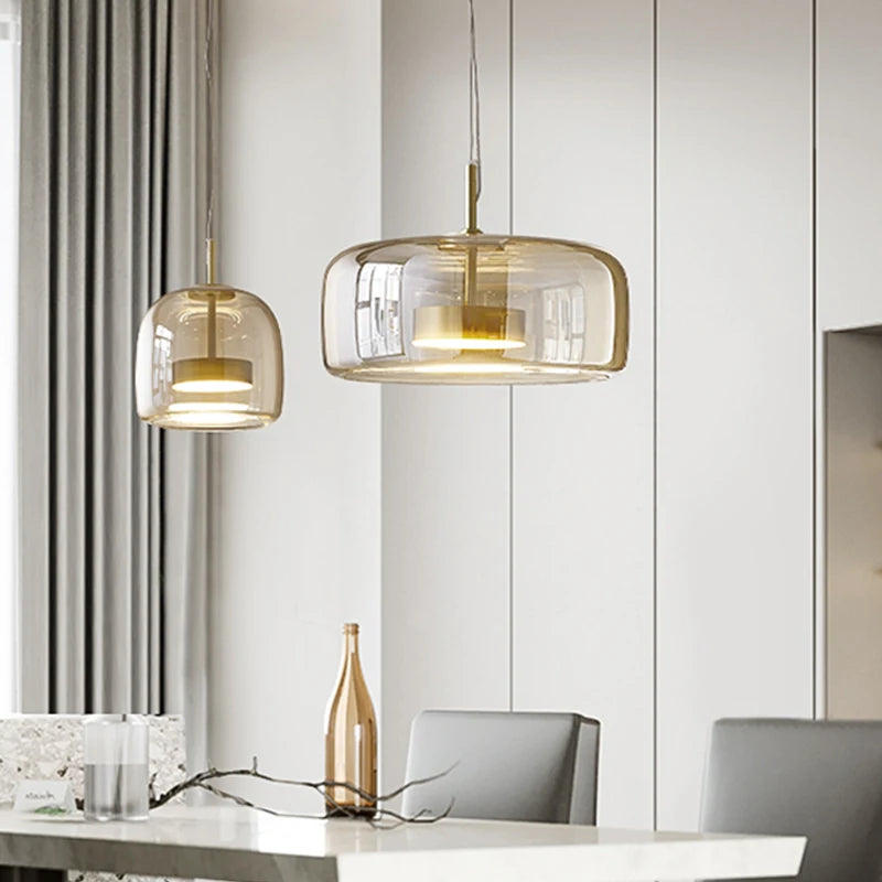 Vibia | Amber Glass Pendant