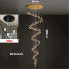 Modern home decoration crystal chandelier, stair Pendant lamp, living room Pendant lights, interior lighting