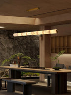 Élise | Linear Alabaster LED Chandelier