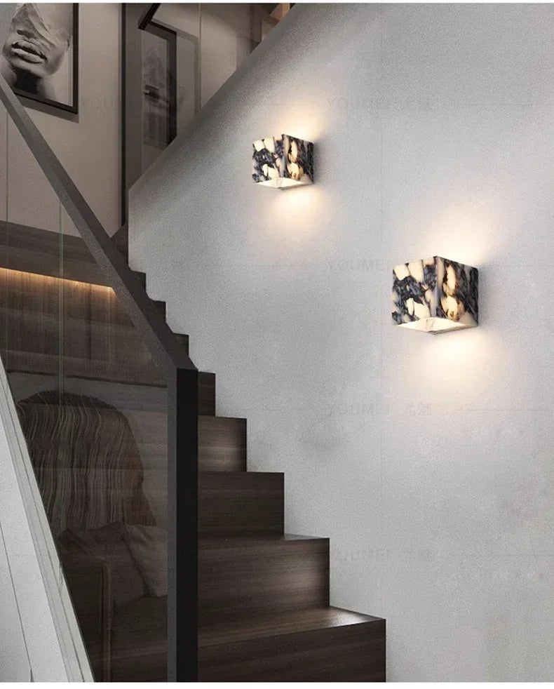 Persephone | Purple Italian Marble Wall Light