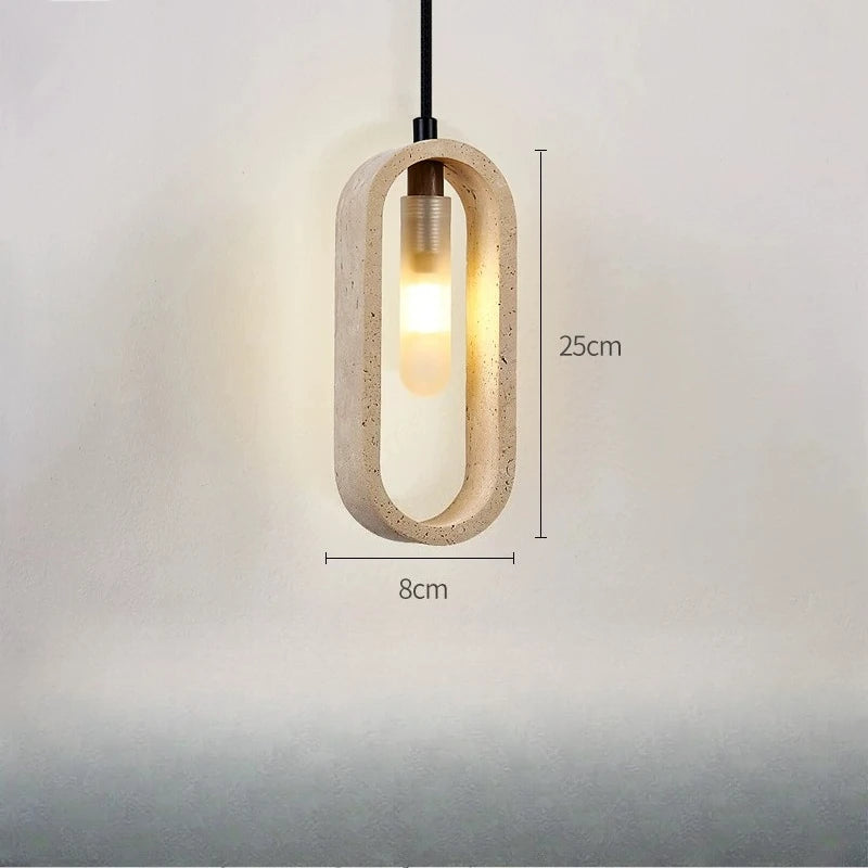 Marisol | Travertine Pendant Light for Dining & Bedside
