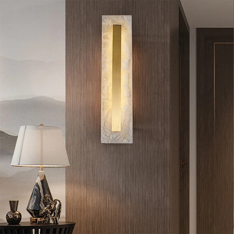 Giulia | Gold Marble Wall Lamp