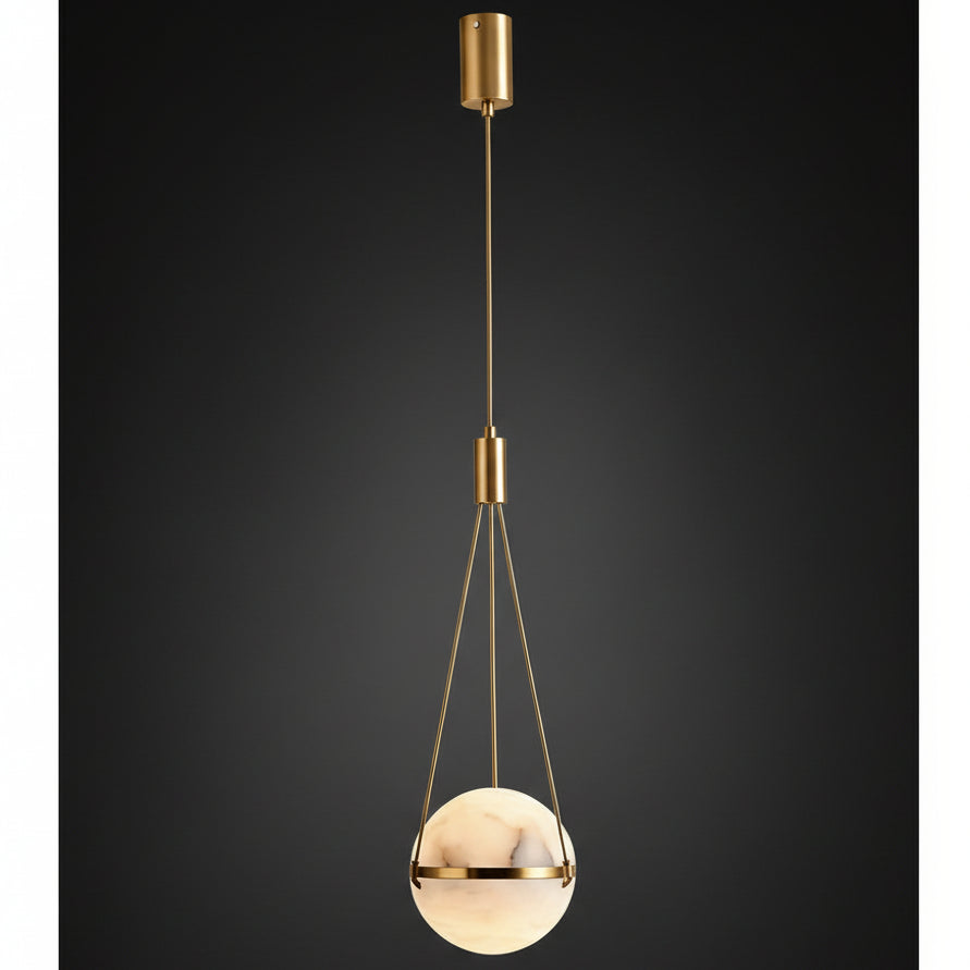 Cecília | Alabaster Sphere Pendant Light