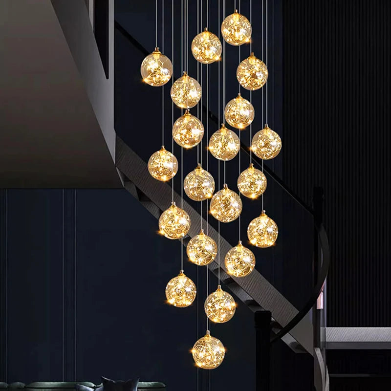 Nordic home decor dining room Pendant lamp lights indoor lighting stair lamp hanging light chandelier lamps for living room