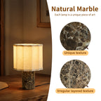 Ione | Marble & Fabric Table Lamp