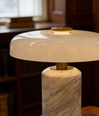 Iris | Marble & Glass Table Lamp