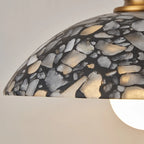 Donatella | Black Spliced Marble Pendant