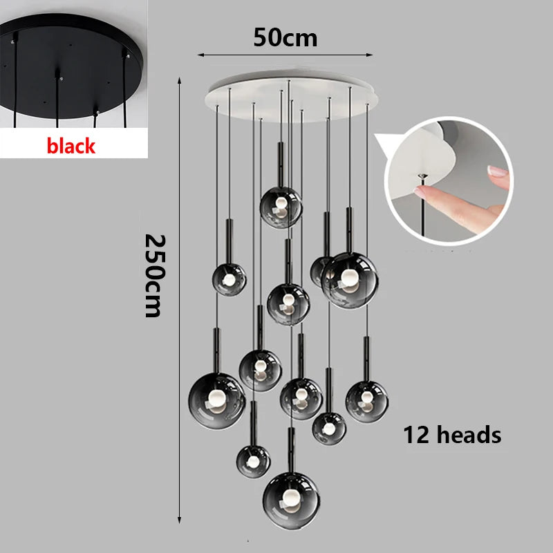 Nordic home decor dining room Pendant lamp lights indoor lighting stair lamp hanging light chandelier lamps for living room