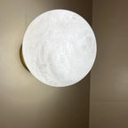 Rhea | Round Natural Marble Wall Lamp