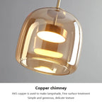 Vibia | Amber Glass Pendant