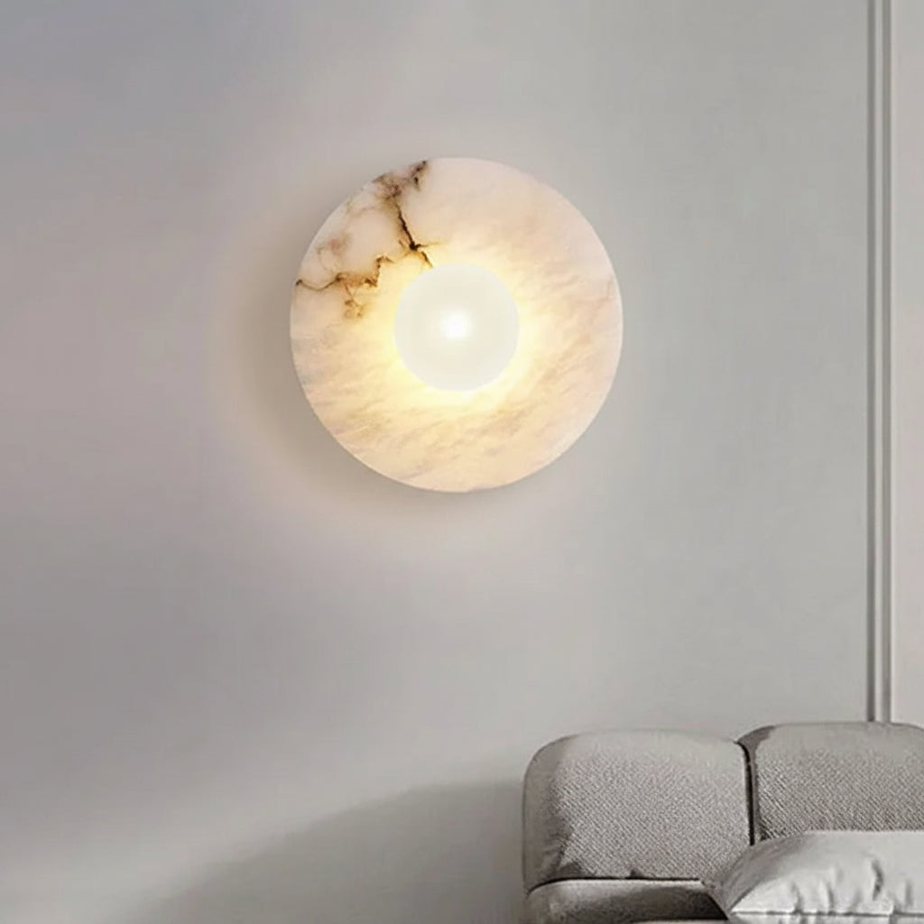 Apollo | Long Oval Alabaster Wall Sconce