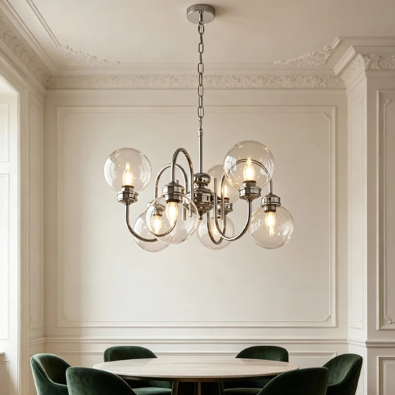 Octavia | Glass Sphere Chandelier