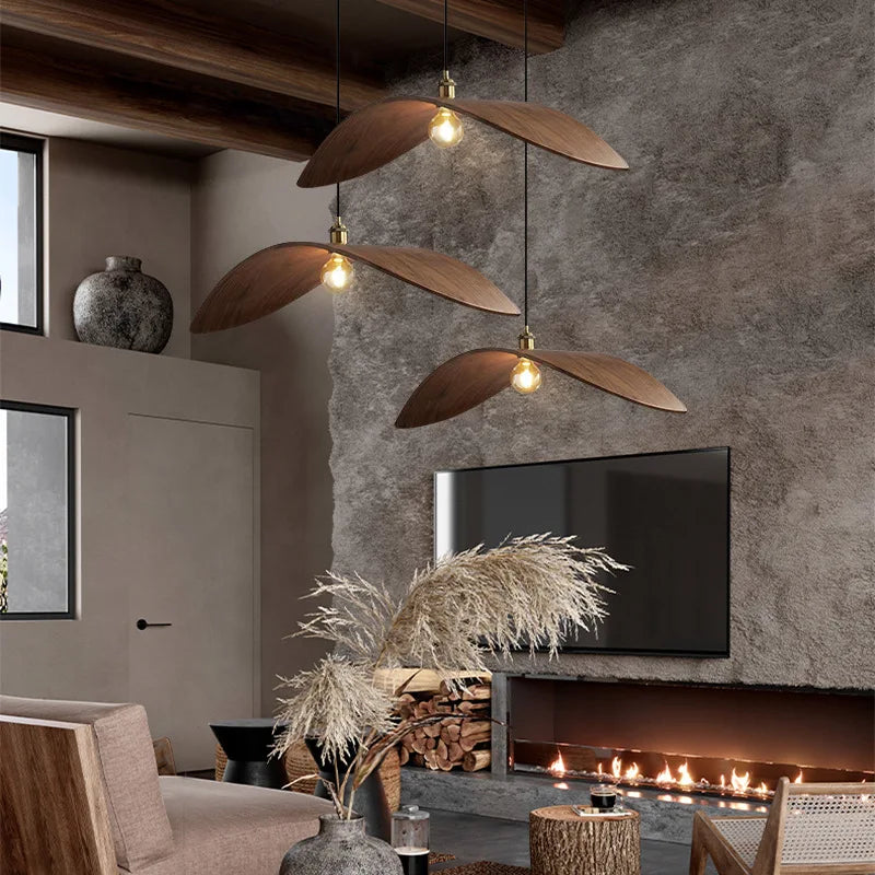 Corvina | Wood Effect Pendant