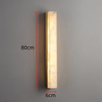 Hephaestus | Alabaster & Copper Linear Wall Lamp